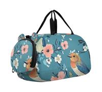 Sweet Eastern Sac de sport bleu sarcelle pour enfants avec compartiment à chaussures grande capacité pour la pratique scolaire, le sport, les voyages