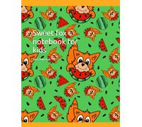Sweet fox notebook for kids