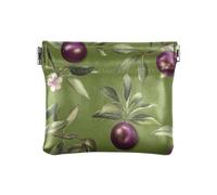 Sweet Fruit Petit porte-monnaie en cuir pour femme Turquoise, Prune de Java fraîche verte, Taille unique