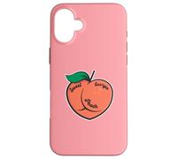 Sweet Georgia Peach Mignon pêche avec cœur en Forme de cœur pour Femmes et Filles Coque pour iPhone 16 Plus