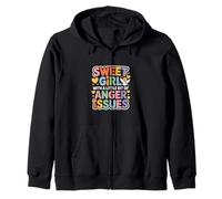 Sweet Girl with A Little Bit of Anger Issues - Sweat à Capuche