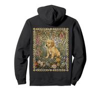 Sweet Golden Retriever Chiot Vintage Floral Sweat à Capuche