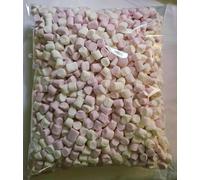SWEET HALAL Mini Guimauve Rose et Blanche, Halal, 1KG, Bonbons Moelleux