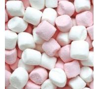 SWEET HALAL Mini Guimauve Rose et Blanche, Halal, 500G, Bonbons Moelleux