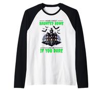 Sweet Haunted Home Entrez si Vous l'osez Manche Raglan