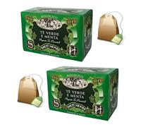 Sweet Herbs® | Thé vert biologique et menthe douce | Thé vert d'Orient et feuilles de menthe - 2 x 20 filtres en sachets individuels (60 Gr)