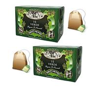 Sweet Herbs® | Thé vert biologique pur | Thé vert d'Orient sans arômes - 2 x 20 filtres en sachets individuels (60 Gr)