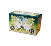 Sweet Herbs® | Tisane de pin de montagne Eucalyptus Thym Menthe | Infusion Bio Calmante et Rafraîchissante - 20 Filtres en Sachets Individuels (20 Gr)