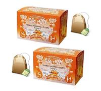 Sweet Herbs® | Tisane Rooibos Mandarine Gingembre | Infusion Rooibos Bio, Fruits et Épices - 2 x 20 Filtres en Sachets Individuels (60 Gr)