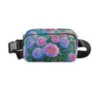 Sweet Hom Sac banane pour homme et femme, peinture à l'huile, motif fleurs de pêche, sac banane élégant, sac à bandoulière pour homme et femme, grande capacité, avec sangle réglable, pour, Sweet Hom