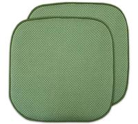 Sweet Home Collection 2 Pack Memory Foam Honeycomb Nonslip Back 16" x 16" Chair/Seat Cushion Pad