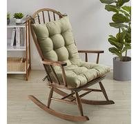 Sweet Home Collection Coussin de Chaise à Bascule touffeté de qualité supérieure avec Dos antidérapant pour Dessus et Bas avec Attaches Sauge