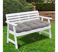 Sweet Home Collection Coussins de siège d'extérieur pour Chaise de Patio rembourrés rembourrés de qualité supérieure et Confortables 44" x 19", 1 comptoir (Pack de 1), Argent