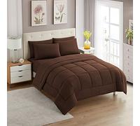 Sweet Home Collection Ensemble Alternatif en Duvet Ultra Doux, draps de lit Luxueux, Polyester, Marron, lit Simple XL