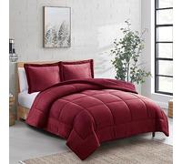 Sweet Home Collection Parure de lit 3 pièces en sherpa pour grand lit - Ensemble de literie en peluche avec texture Sherpa douce et taies d'oreiller coordonnées pour un confort suprême dans la chambre