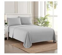 Sweet Home Collection Parure de lit de Luxe 1800 Fils au Pouce carré - Draps en Microfibre brossée Douce de qualité égyptienne - Ensemble de literie avec Drap Plat, Drap-Housse, 2 taies d'oreiller