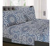 Sweet Home Collection Parure de lit en Microfibre avec Poche Profonde, Oasis, très Grand lit