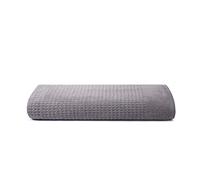 SWEET HOME - Drap de Bain Waffle 70 x 140 cm, en Pur Coton Zéro Twist - Frost Grey
