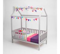 Sweet Home From Wood Lit Montessori, lit cabane pour Tout-Petit, lit cabane pour Enfants (Gris, 190x135cm)