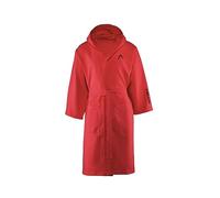 SWEET HOME Head Active Capuche et Poches, Microfibre léger à séchage Rapide - Peignoir Femme et Homme Doux, Absorbant et Peu encombrant, Taille L, Lave Rouge, Lava Red, L Unisex
