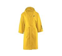 SWEET HOME Head Active Capuche et Poches, Microfibre léger à séchage Rapide - Peignoir Femme et Homme Doux, Absorbant et Peu encombrant, Taille L, Sunny Yellow, Unisex