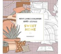Collectif – Sweet Home : Petit livre à colorier anti-stress – Broché