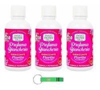 Sweet Home Profumatore Biancheria Fiorito Lot de 3 parfums pour vos vêtements, linge de lit, serviettes et linge de lit 250 ml + porte-clés gratuit Beni Culinari