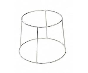 SWEET HOME Support pour Plateau Fruits de mer en Acier chromé cod.VS00172LU cm 19h diam.25 by Varotto & Co.