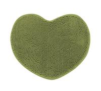 SWEET HOME - Tapis de salle de bain absorbant antidérapant en microfibre de chenille à cœur, idéal comme tapis de chambre à coucher, chambre et tapis de cuisine antidérapant lavable, tapis de salle de