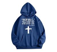 Sweet Homme à Capuche Sweat à Capuche Graphique Lettre JéSus Ne Revient Pas pour Hommes Col Rond Manches Longes Haut Confortable