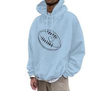 Sweet Homme à Capuche Sweat à Capuche Homme Motif Football Coupe Ample DéContracté pour Saison Automne Hiver en Polaire Chaude Et Confortable