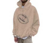 Sweet Homme à Capuche Sweat à Capuche Homme Motif Football Coupe Ample DéContracté pour Saison Automne Hiver en Polaire Chaude Et Confortable