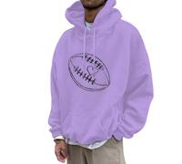 Sweet Homme à Capuche Sweat à Capuche Homme Motif Football Coupe Ample DéContracté pour Saison Automne Hiver en Polaire Chaude Et Confortable