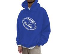 Sweet Homme à Capuche Sweat à Capuche Homme Motif Football Coupe Ample DéContracté pour Saison Automne Hiver en Polaire Chaude Et Confortable