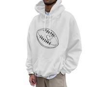 Sweet Homme à Capuche Sweat à Capuche Homme Motif Football Coupe Ample DéContracté pour Saison Automne Hiver en Polaire Chaude Et Confortable