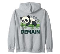 Sweet Humour Je Le Ferai Demain - Phrase Drole Panda Sweat à Capuche