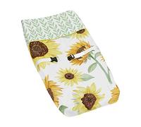 Sweet Jojo Designs Housse pour matelas à langer Motif tournesol Jaune/vert/blanc