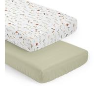 Sweet Jojo Designs Parure de lit pour bébé fille - Motif floral bohème - Pour chambre d'enfant - Matelas standard - 2 pièces - Aquarelle - Floral bohème - Fleurs sauvages - Vintage chic