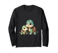 Sweet Kawaii Turtle, Lien Entre Parents et Enfants Manche Longue