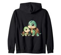 Sweet Kawaii Turtle, Lien Entre Parents et Enfants Sweat à Capuche