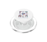 Sweet Land of Liberty Patriotic Bows Feux d'artifice PopSockets PopGrip pour MagSafe