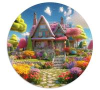Sweet Landscape 1000 Pièces Puzzle Rond Cadeau Bricolage Puzzle Circulaire Unique Classiques 1000pcs (67.5x67.5cm)