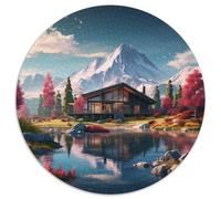 Sweet Landscape 1000 Pièces Puzzle Rond Jouets Classiques Puzzle Circulaire Unique Puzzles Classiques 1000pcs (67.5x67.5cm)