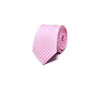 Sweet Leaf Cravate Homme à rayures Rose - 100% en Soie - Classique, Elégante et Moderne - (Idéale pour un cadeau, un mariage, avec un costume, au travail…)