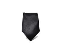 Sweet Leaf Cravate Homme Slim Noir - 100% en Soie - Fine, Elégante et Moderne - (Idéale pour un cadeau, un mariage, avec un costume, au travail…)