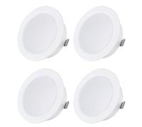 Sweet Led 4x Spot Encastrable Plat 12V IP44, Luminaire Encastré 3,5W LED 3000K pour Meuble et Salle de Bain, Spot Ultra Plat Mini pour Pièce Humide, Projecteur Encastré pour Meuble, Blanc Chaud, Blanc