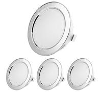Sweet Led 4x Spot Encastrable Plat 230V IP44 - Luminaire Encastrable 3,5W LED - Spot de Salle de Bain Rond - Ultra Mince Mini Luminaire Humide - Spot Encastrable pour Meubles - Chrome, Blanc Froid
