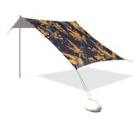 Sweet Liatris Flowers Tente de plage UPF50+ Protection facile à installer avec poches de sable pour camping, pique-niques, jardin et pêche