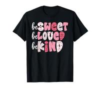 Sweet Loved Be Kind Teacher Retro Rainbow Kindness T-Shirt