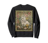 Sweet Maltese avec Un nœud en Ruban Vintage Sweatshirt